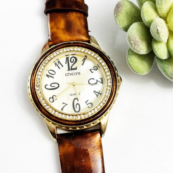 Chico's Accessories - Chico's Leather Band Watch
